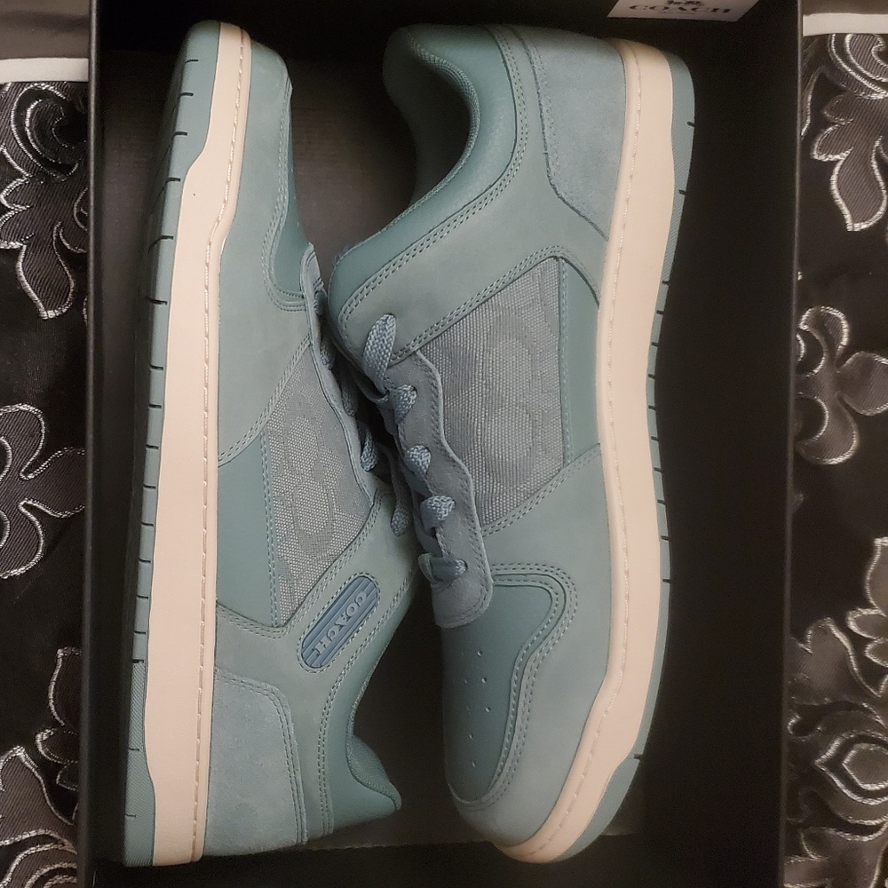 COACH Mens Aquamarine Low-Top Sneakers - Picture 4 of 10
